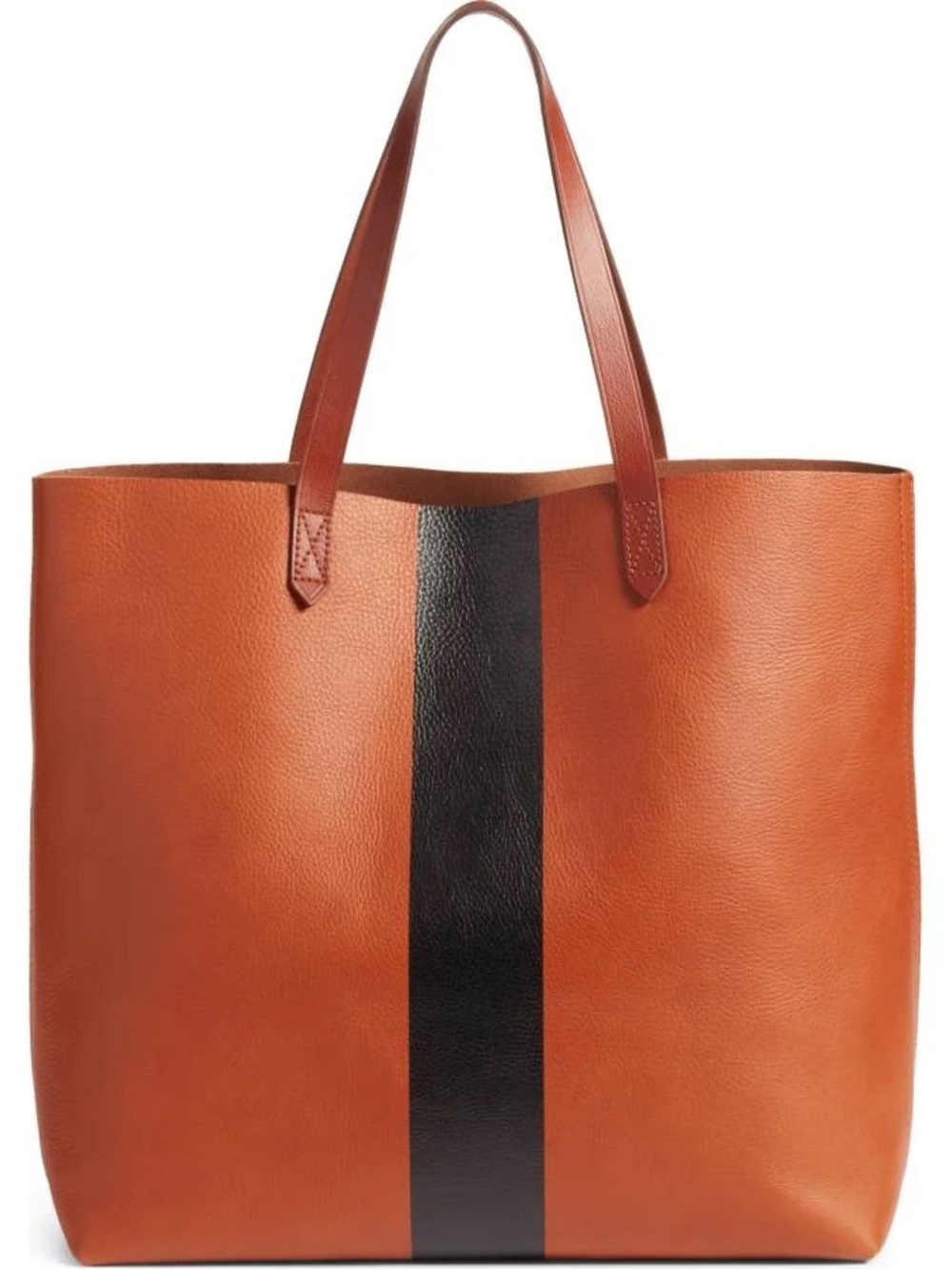 Madewell The Transport Tote in colour English Saddle